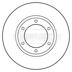 BORG & BECK Тормозной диск BBD5288